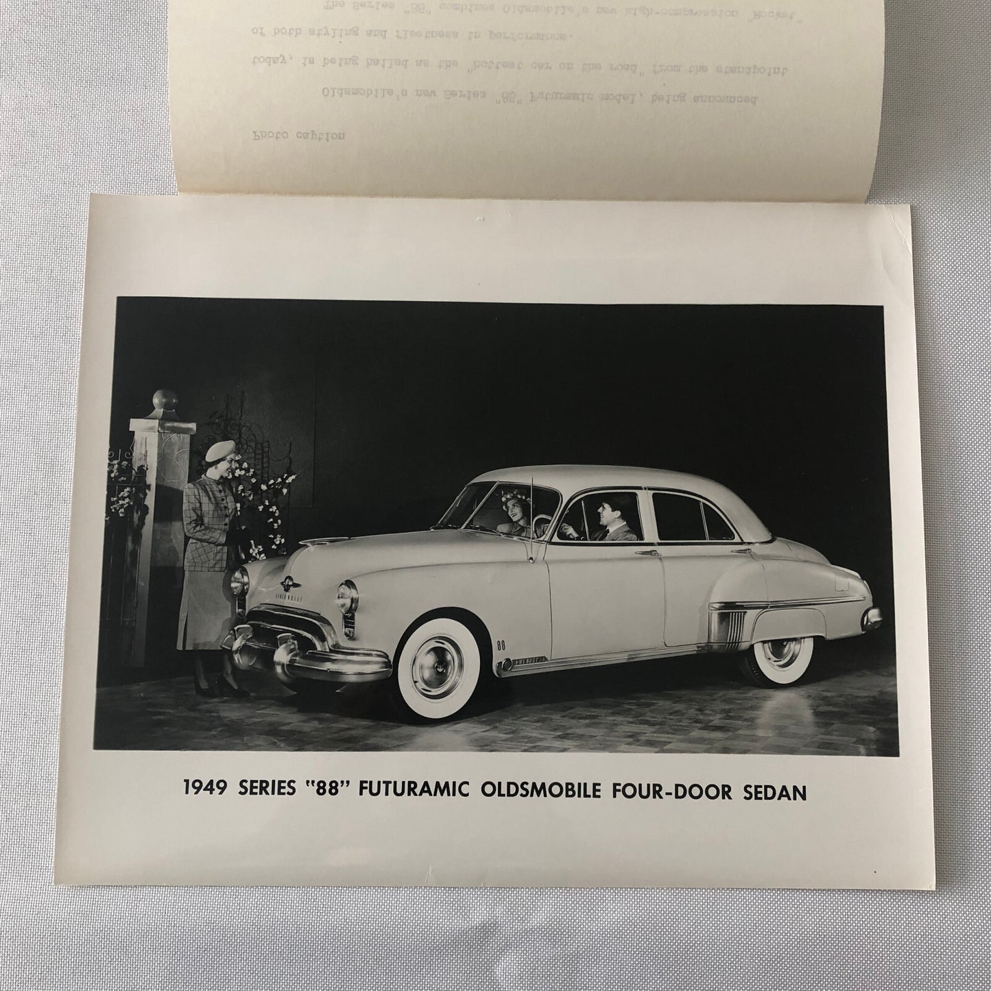 1949 Oldsmobile Series 88 Futuramic Sedan Factory Press Photo Photograph