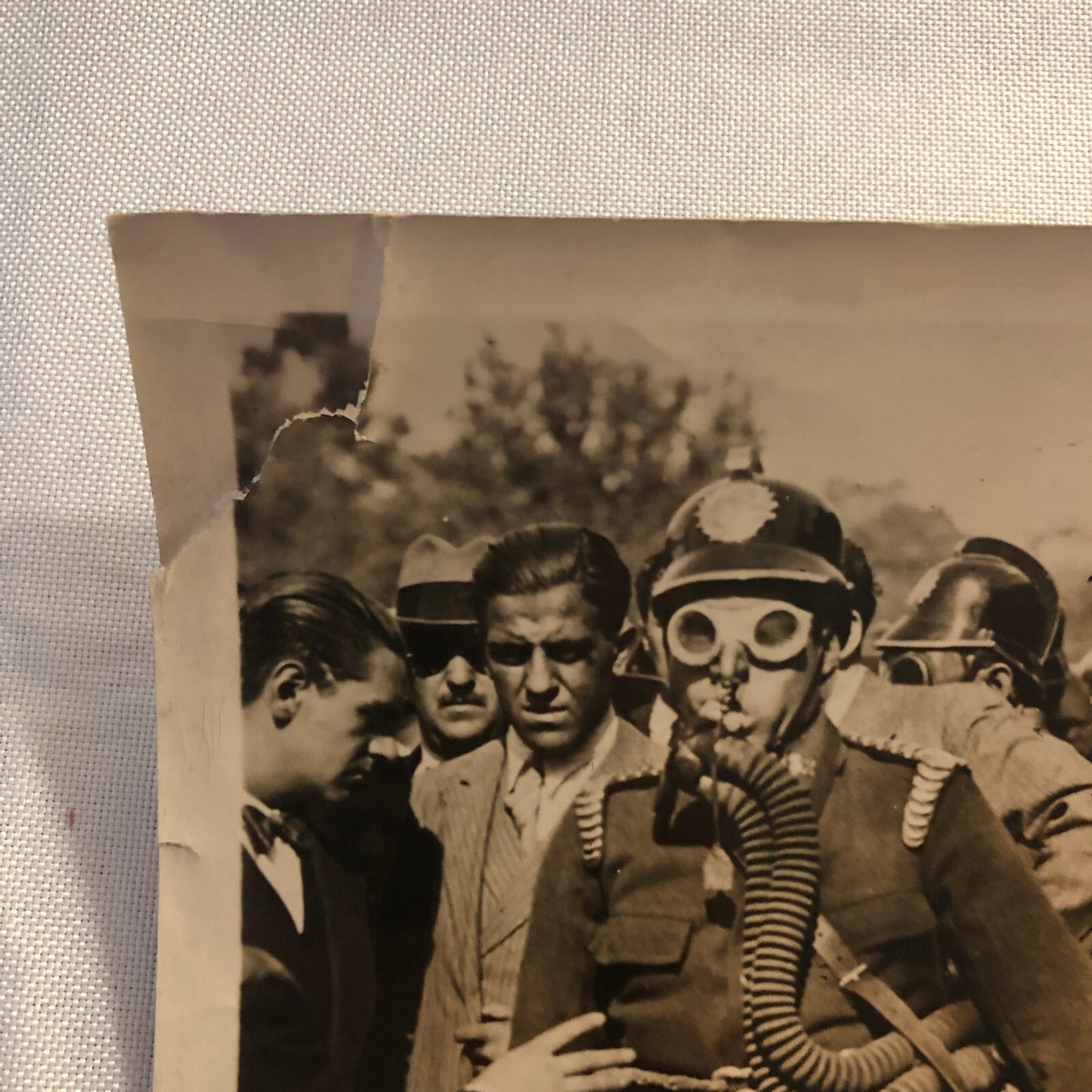 Press Photo Photograph Vintage Firefighting Firefighter Fire Fighter Underwood