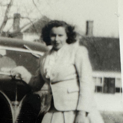 Vintage Car Automobile Photo Photograph Print Women with Vehicles