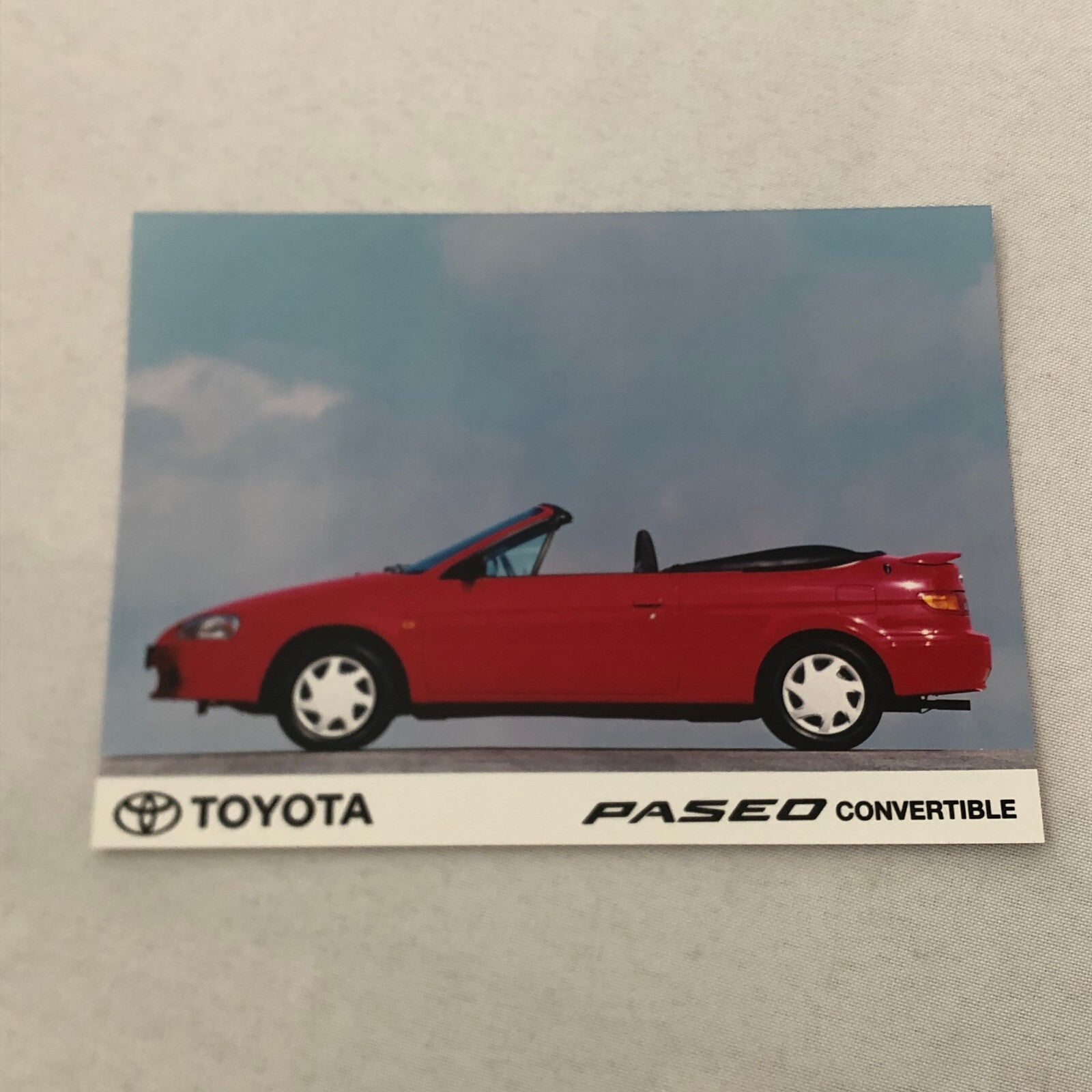 Toyota Paseo Convertible Factory Press Photo Photograph Lot 3x