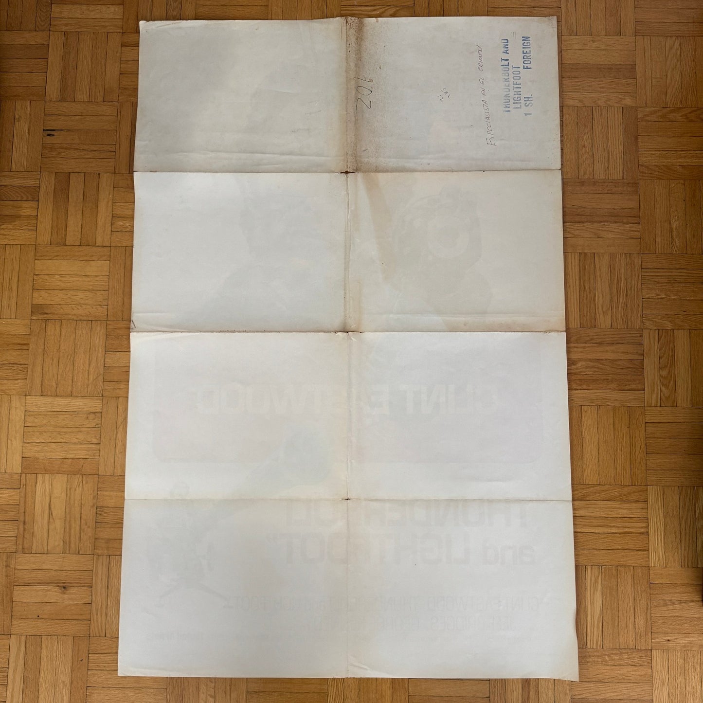 Vintage Movie Poster Clint Eastwood 1974 Thunderbolt and Lightfoot