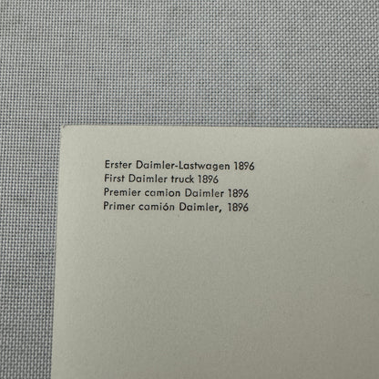 1896 Daimler Truck Mercedes Benz Factory Photo Postcard Post Card