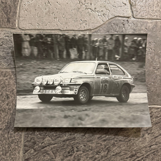 1980 RAC Rally Rallye Car Racing Photo Photograph Vauxhall Chevette Vintage Car