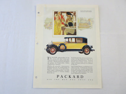 1927 1928 ? Packard Sedan Original Dealer Only Ad Proof - Vintage Advertising 