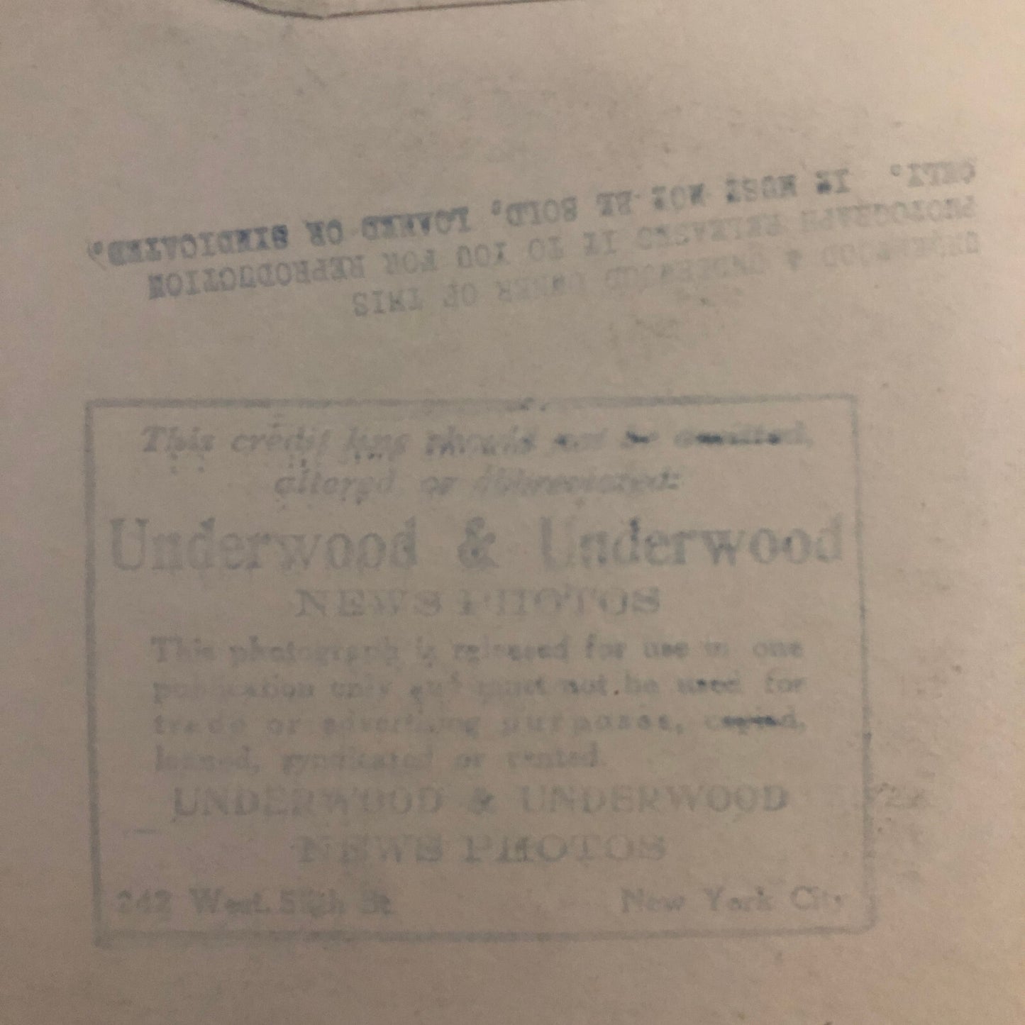 Press Photo Photograph New York City Bankers Club Chef Underwood & Underwood