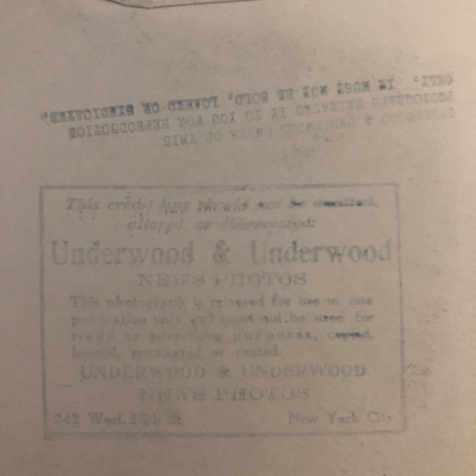 Press Photo Photograph New York City Bankers Club Chef Underwood & Underwood
