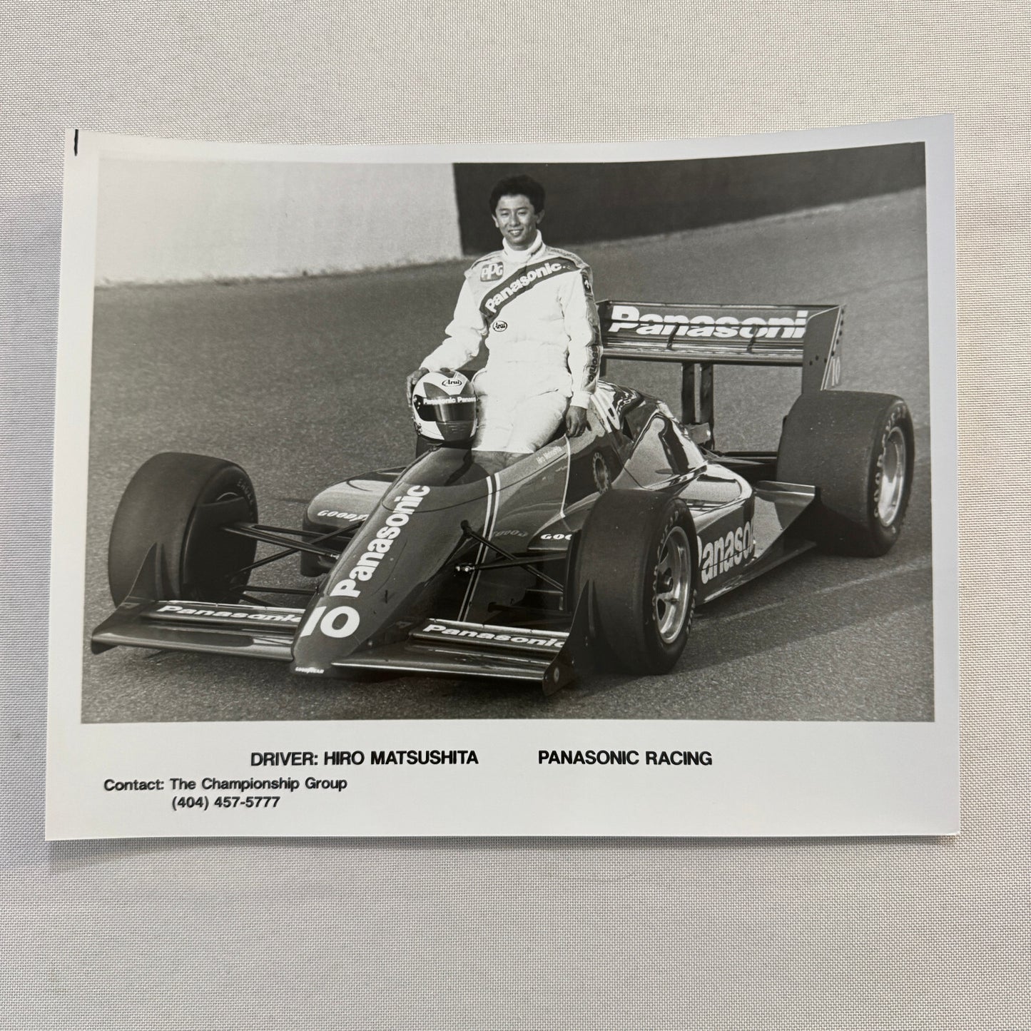 Vintage CART IndyCar Press Kit Hiro Matsushita Panasonic Racing Driver