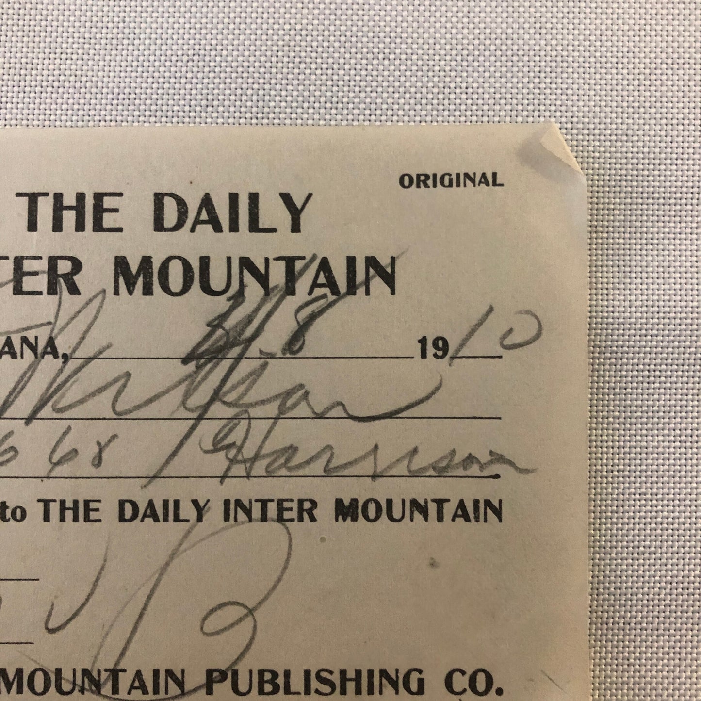The Daily Inter Mountain Butte Montana Newspaper Document Ephemera Lot 18x 1910s