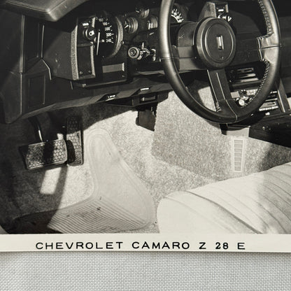 Chevrolet Camaro Z28 E Factory Press Publicity Photo Photograph Print Chevy