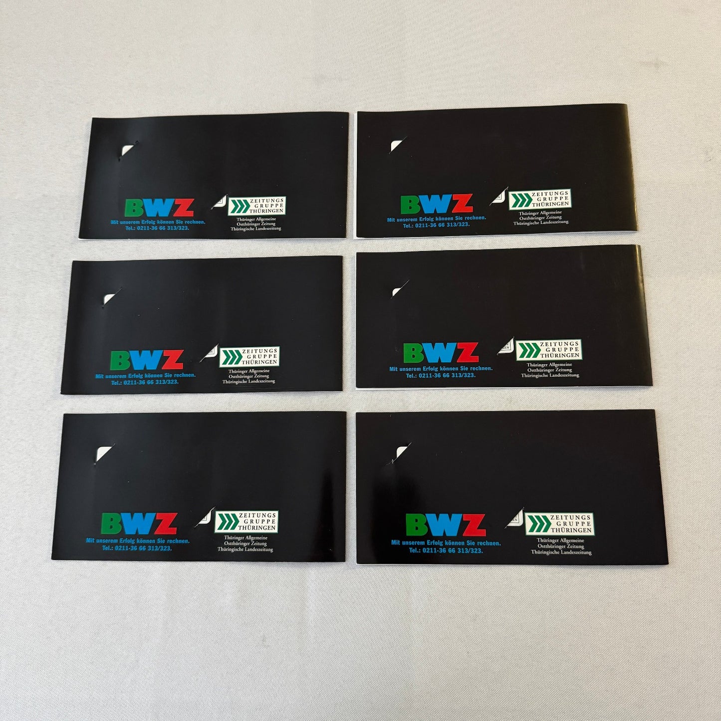 Vintage Car Automobile Colllectible Phone Card Lot 6x German BWZ