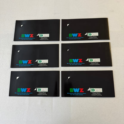 Vintage Car Automobile Colllectible Phone Card Lot 6x German BWZ