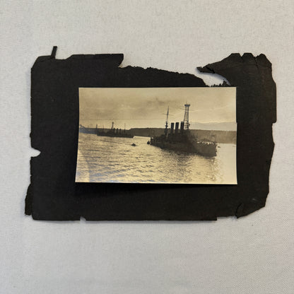 Vintage Boat Ship Photo Photograph Unidentified Possibly Military