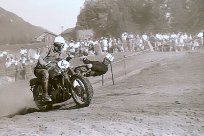 Vintage Motorcycle Racing Photo Luzisteig Motocross Negative Lot 1962