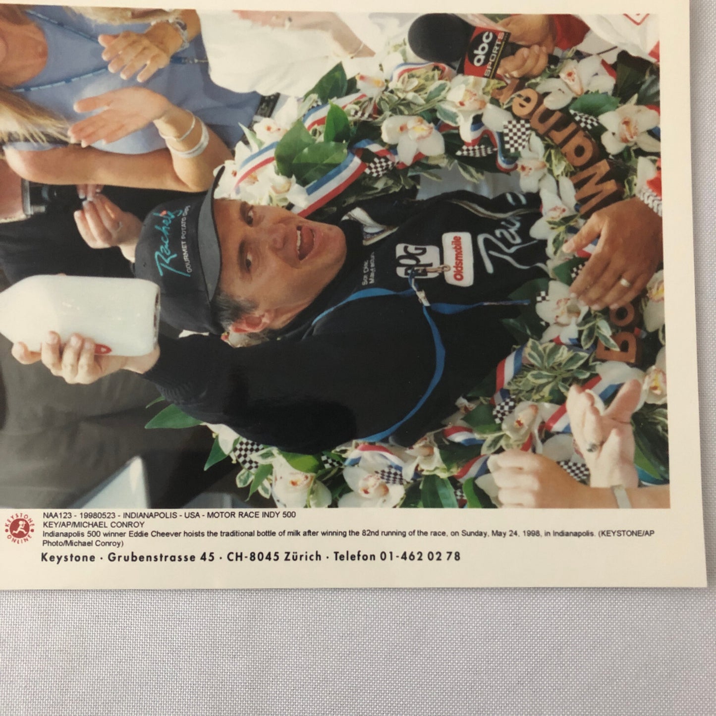 Vintage Indy Indianapolis Racing Photo Photograph Eddie Cheever Win 1998