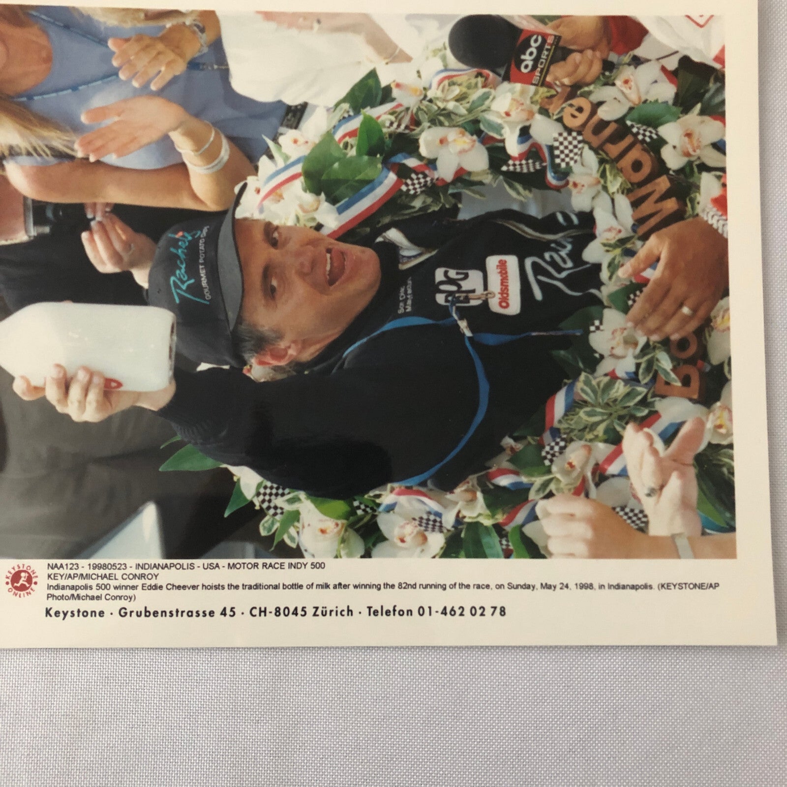 Vintage Indy Indianapolis Racing Photo Photograph Eddie Cheever Win 1998