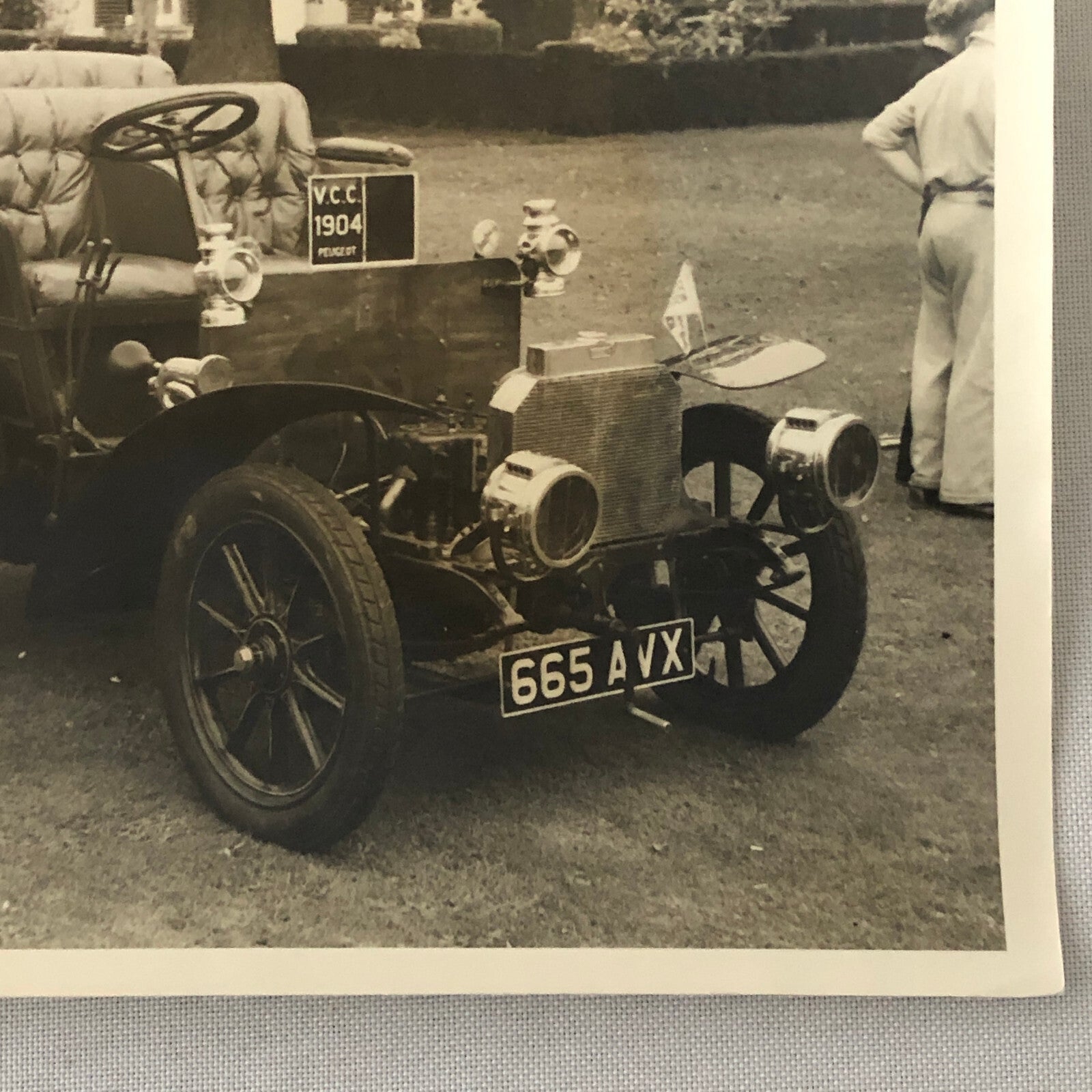 Antique 1904 Peugeot Car Automobile Photo Photograph Print 