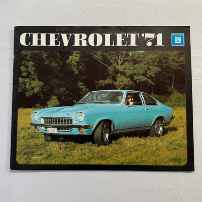 1971 Chevrolet Car Sales Brochure Catalog Corvette Vega Caprice Camaro DUTCH
