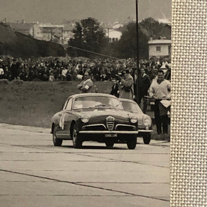 Vintage Racing Photo Photograph Alfa Romeo Fiat Abarth + Zurich M. Pichler 