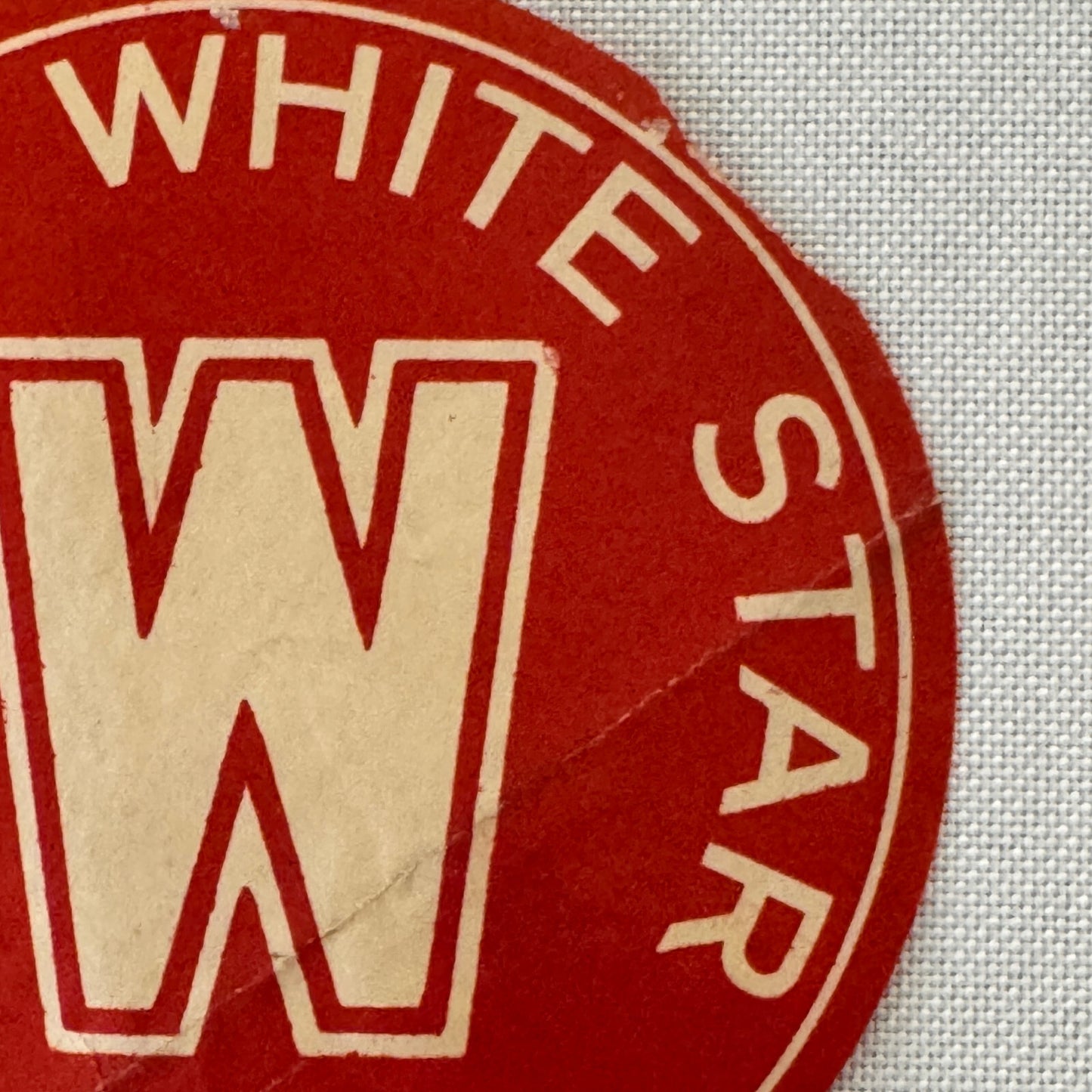 Vintage Cunard White Star Line Ship Boat Label