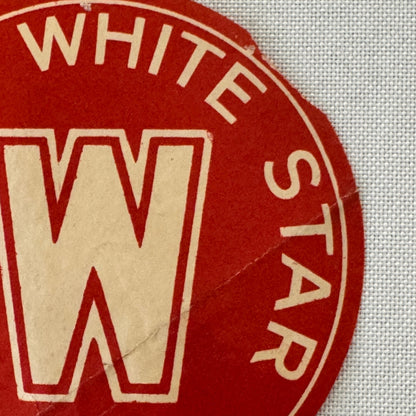Vintage Cunard White Star Line Ship Boat Label