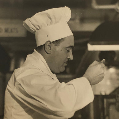 Press Photo Photograph New York City Bankers Club Chef Underwood & Underwood