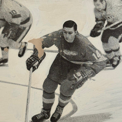 Nick Libett Detroit Red Wings Hockey Player Photo Photograph Vintage Mockup