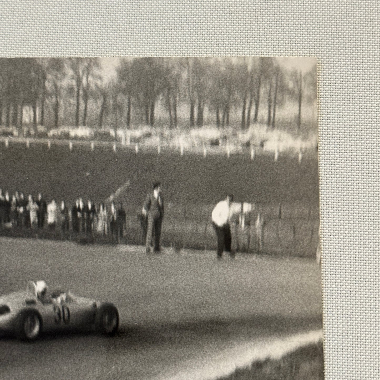 Vintage Racing Photo Photograph Accident Wreck Porsche