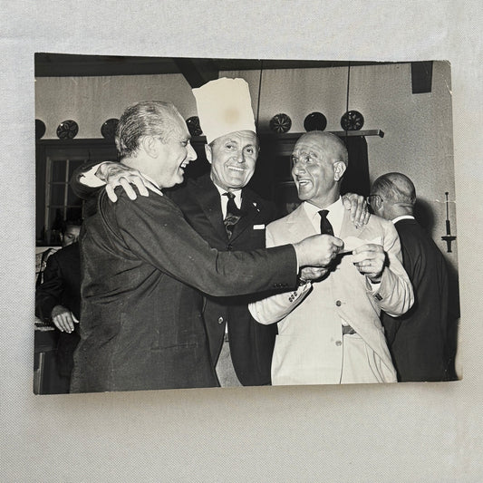 Juan Manuel Fangio Louis Chiron Nino Farina Press Photo Photograph 1962 Racing