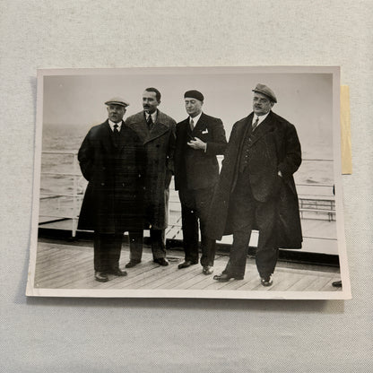 French Premier Edouard Herriot to Washington President Roosevelt Press Photo