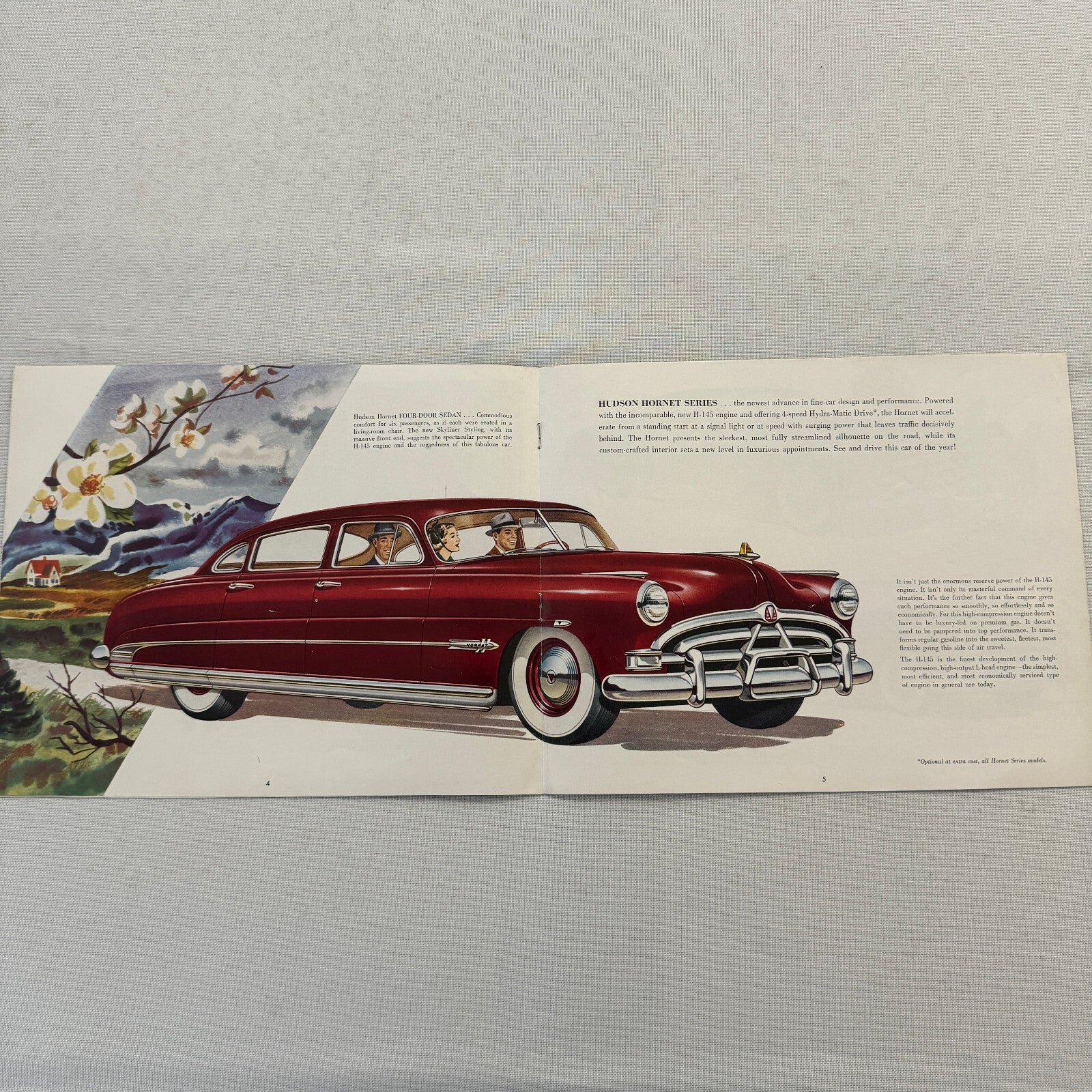 Hudson Hornet Car Sales Brochure Catalog Advertising Convertible Brougham Coupe
