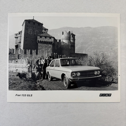Fiat 132 GLS Car Factory Press Photo Photograph Print Vintage 1976