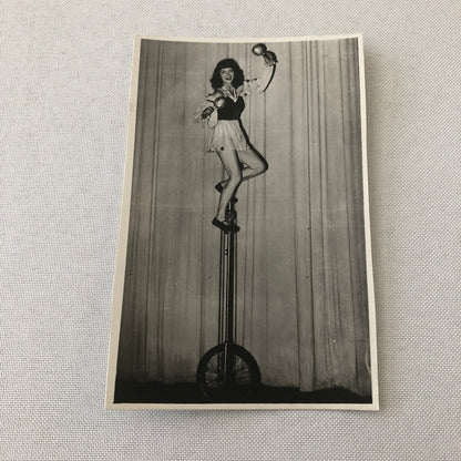 Circus Performer Balancing Act on Unicycle Photo Photograph Berlin Germany