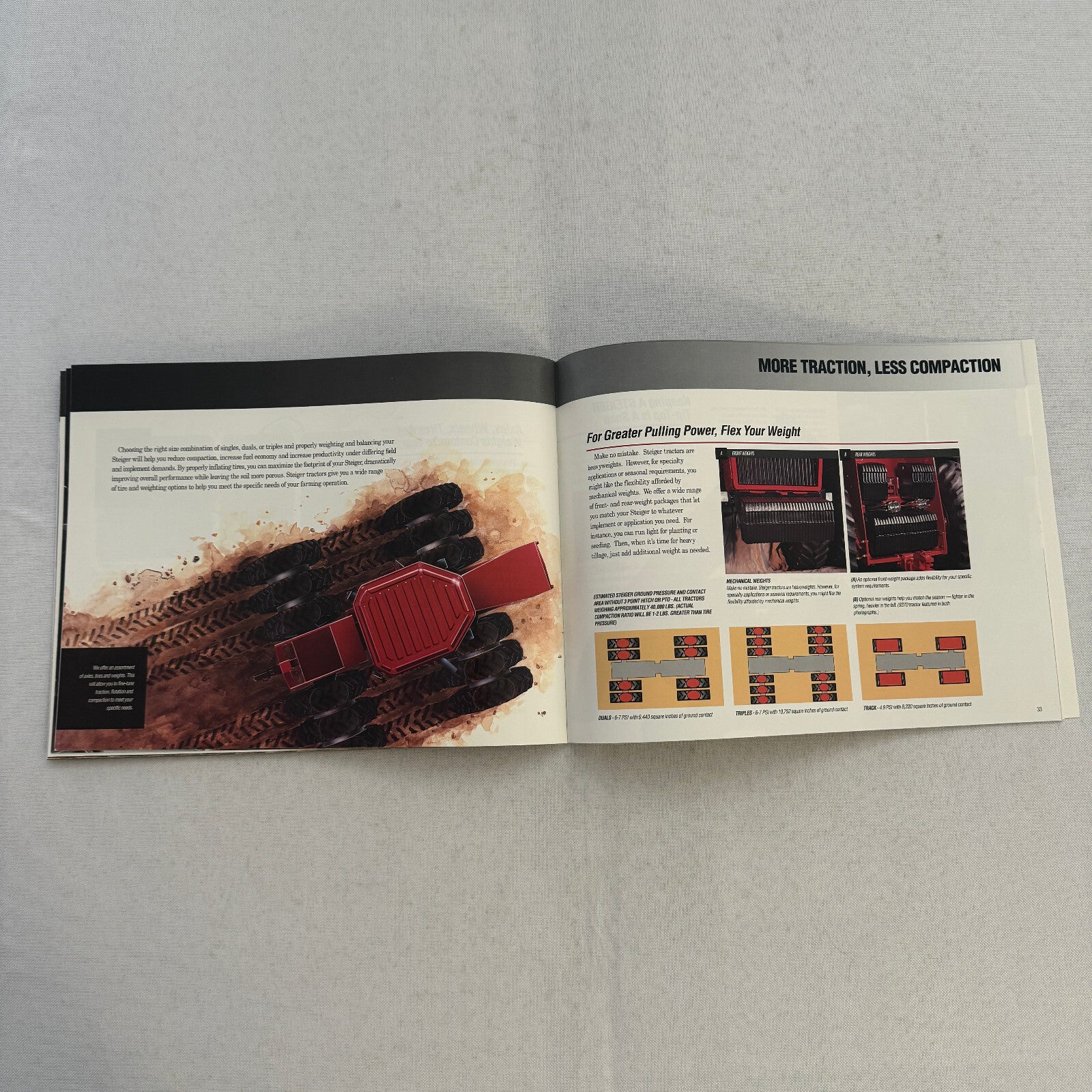 Case Steiger 9300 Series 4WD Tractor Equipment Sales Brochure Catalog
