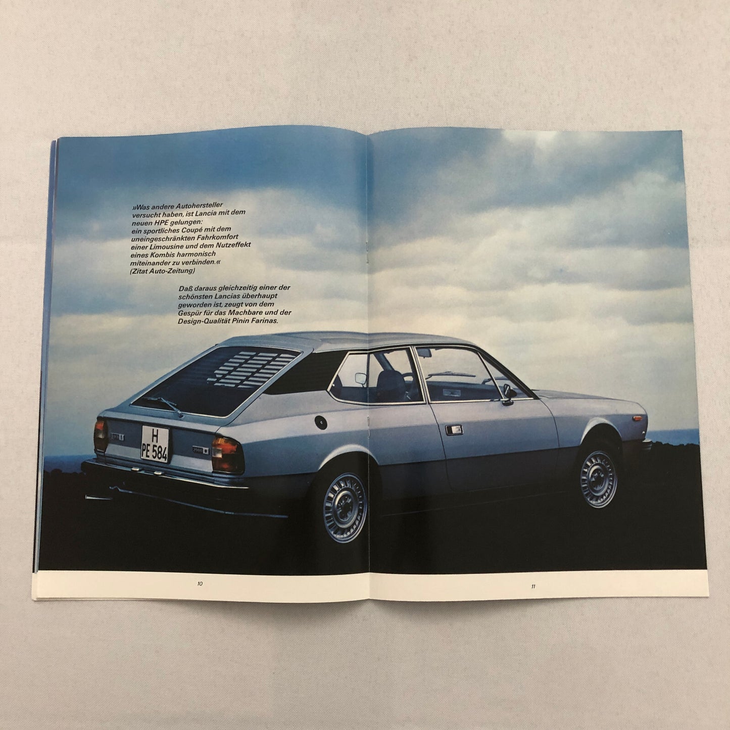 Lanica Beta HPE Car Sales Brochure Catalog Prospekt German Text European Market