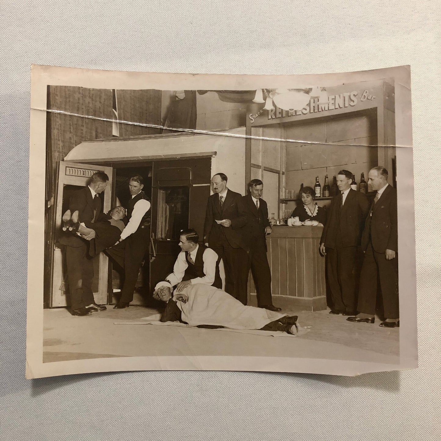 Press Photo Photograph London Midland and Scottish Railway Emergency Training