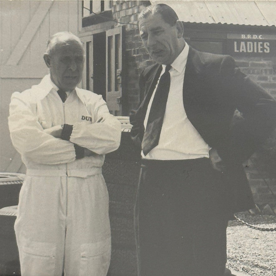 Vintage Racing Photo Stirling Moss Lotus Climax Car 1960 Dunlop Tire Silverstone