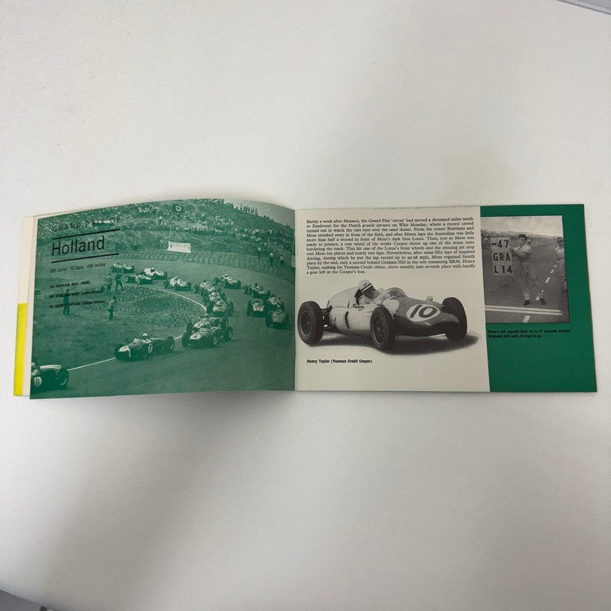 1960 BP Racing Brochure Grand Prix Formula 2 Stirling Moss Mike Hailwood Bike +