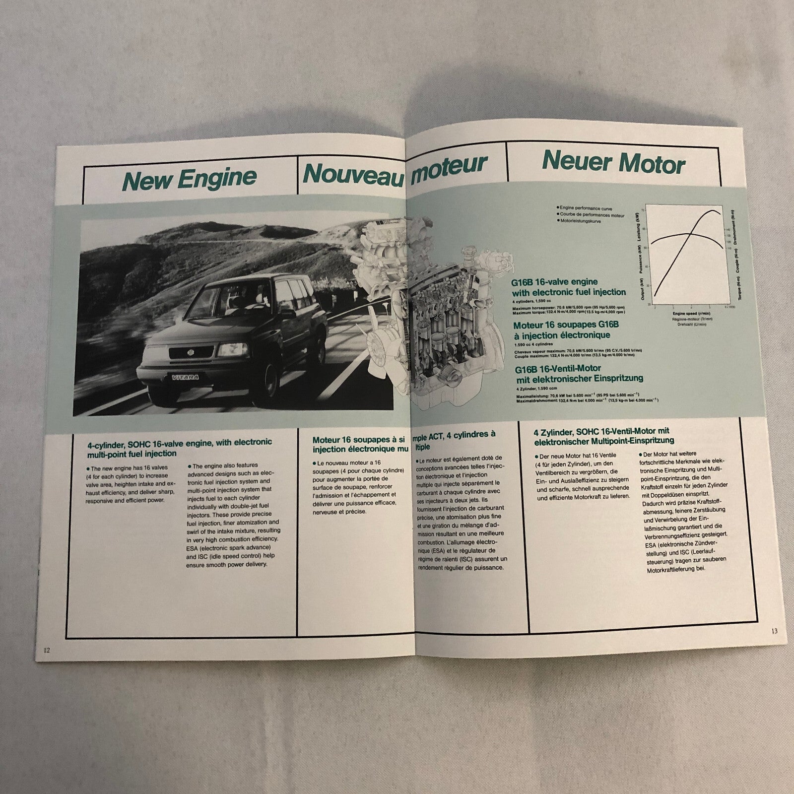 Suzuki Vitara 5-Door Wagon Press Kit Brochure Catalog 1991