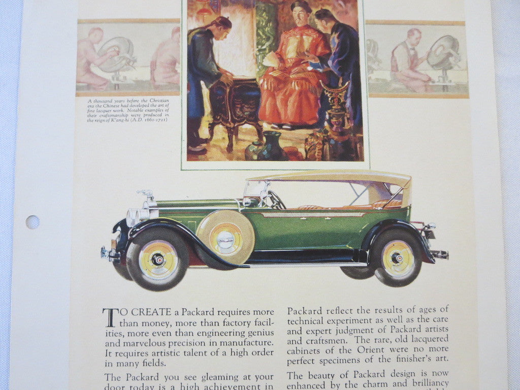 1927 1928 ? Packard Sedan Original Dealer Only Ad Proof - Vintage Advertising 