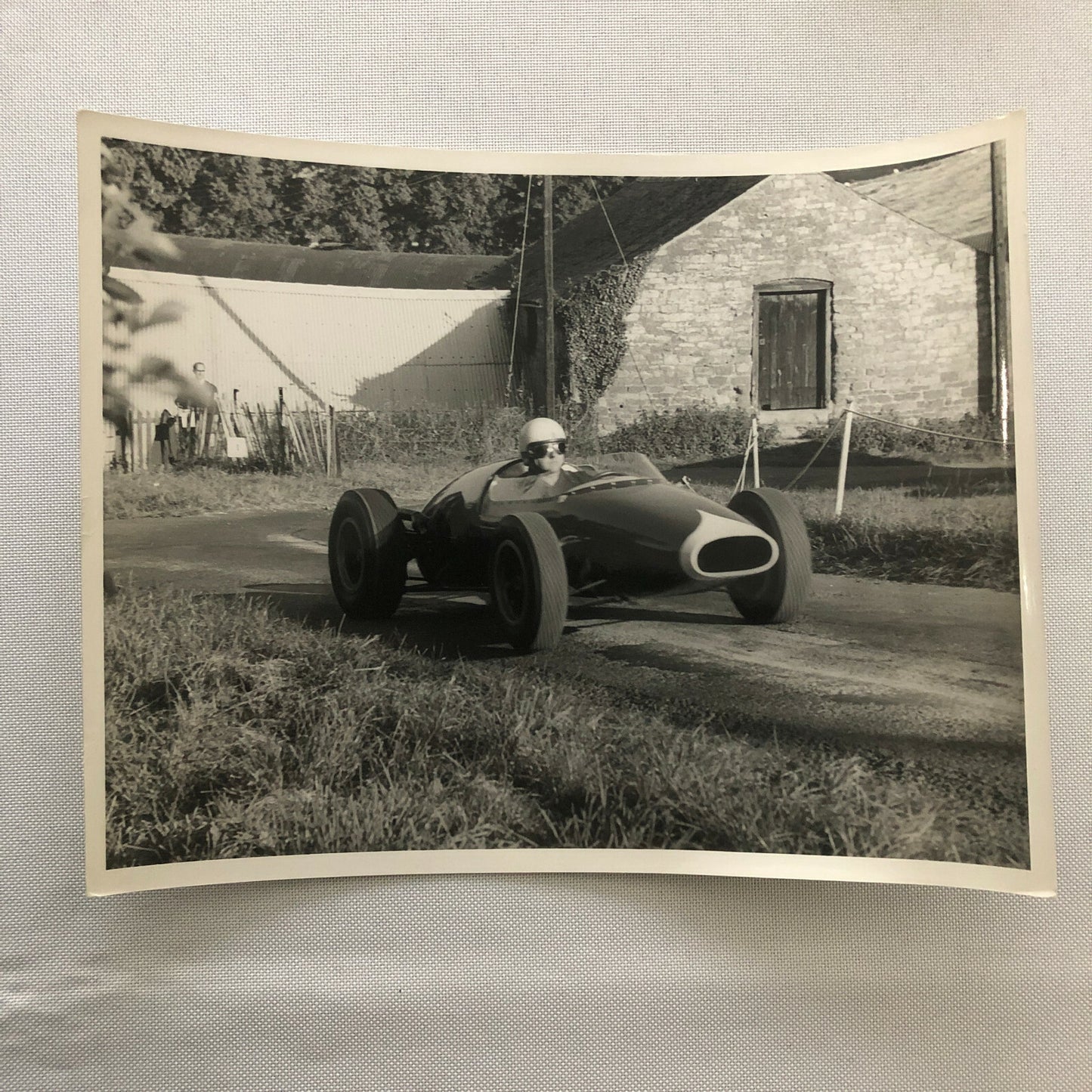 Vintage Racing Car Driver Photo Photograph Print 