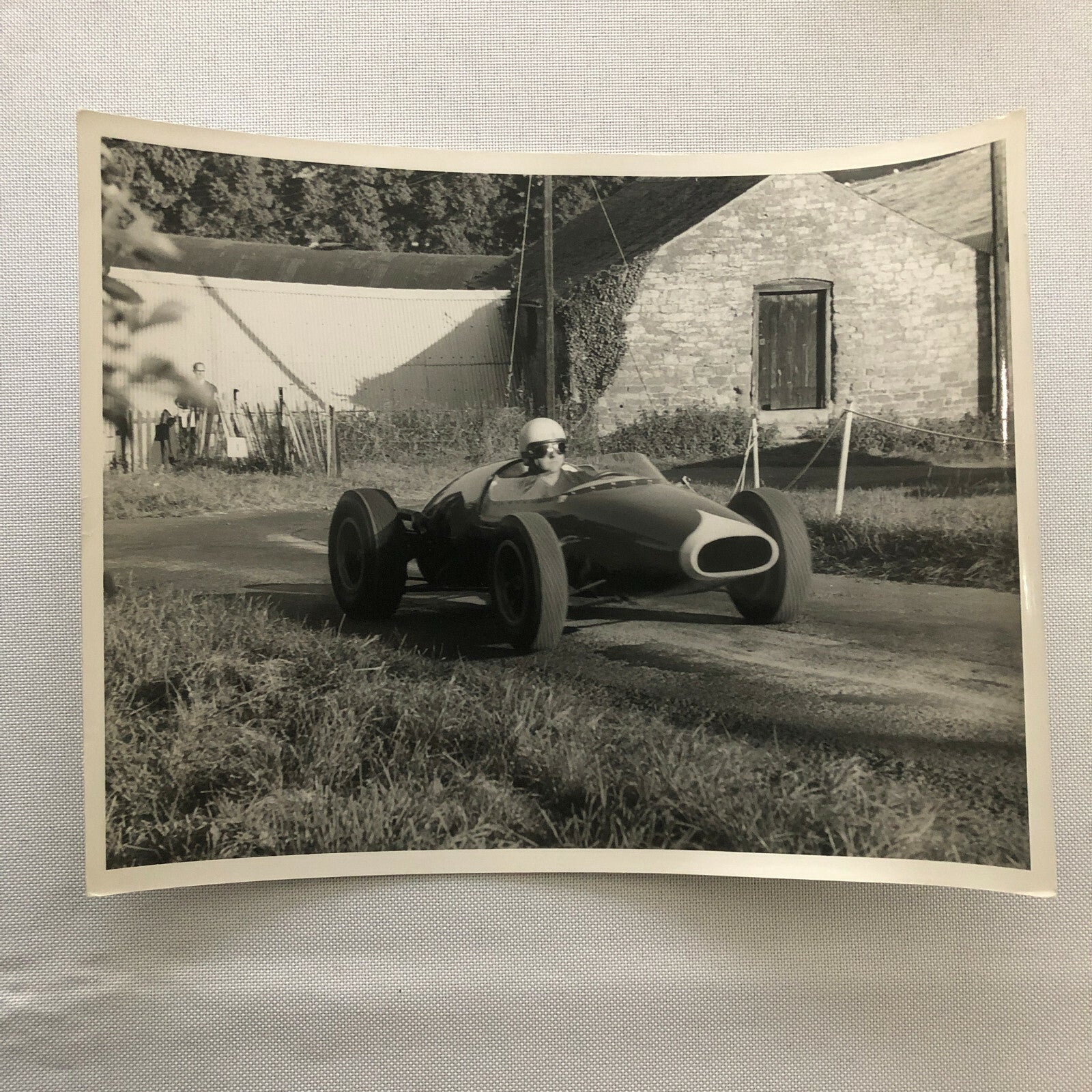 Vintage Racing Car Driver Photo Photograph Print 