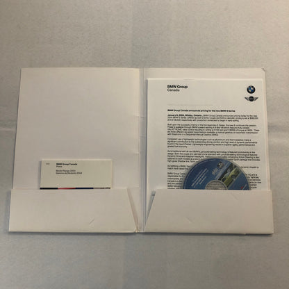 2004 BMW Press Kit Sales Brochure Catalog w/ Photo Cd X5 X3 3 5 6 Series 