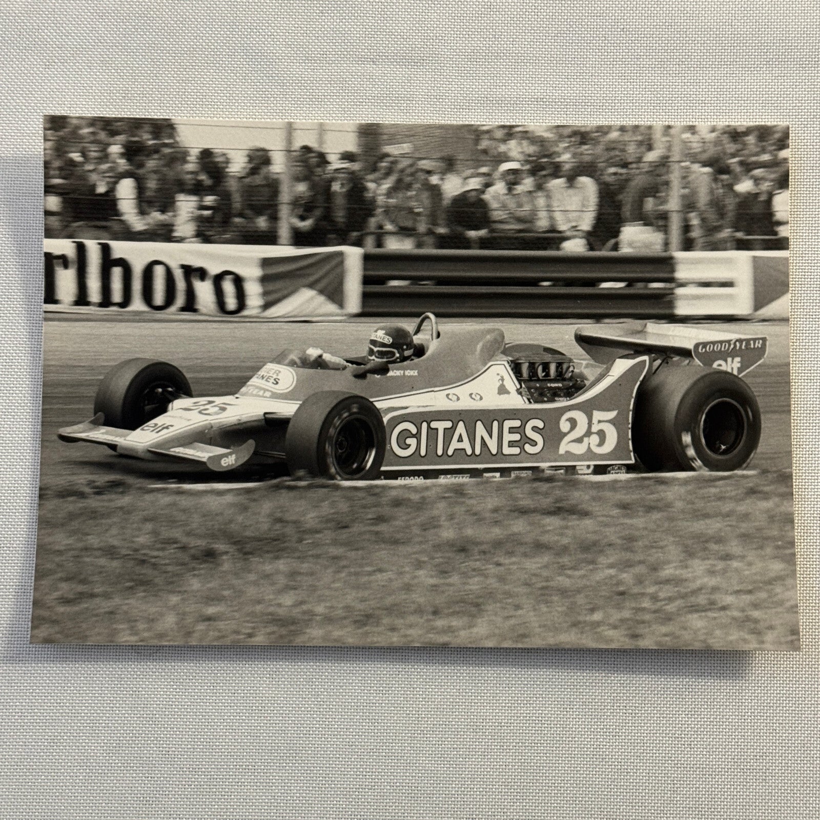 Jacky Ickx Racing Driver Photo Photograph Print Gitanes 25 Car