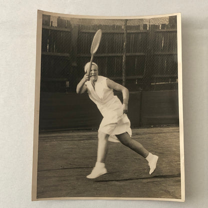 Press Photo Photograph Tennis Player Betty Nuthall Primrose Lewis 1933 Hempstead