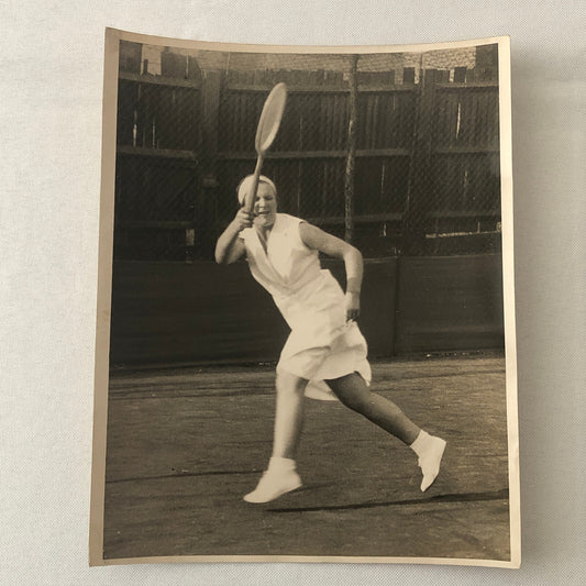 Press Photo Photograph Tennis Player Betty Nuthall Primrose Lewis 1933 Hempstead