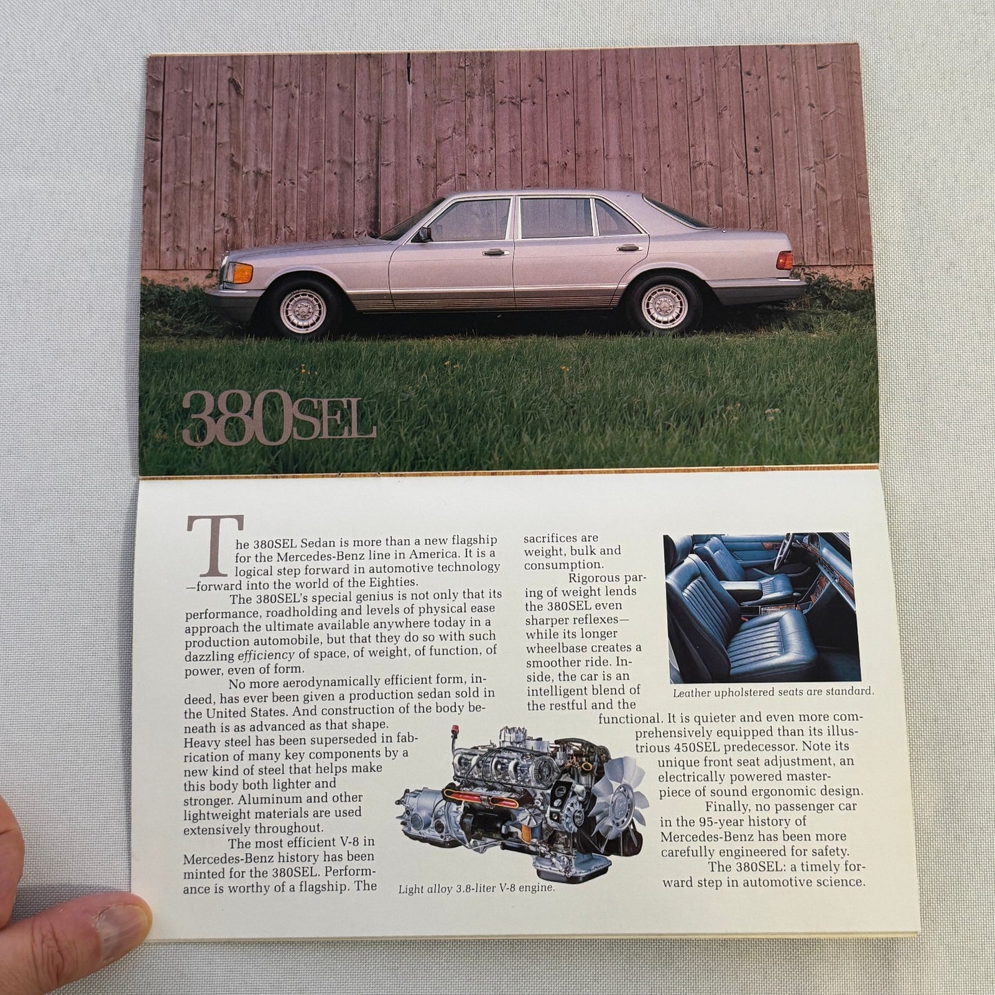 1981 Mercedes Benz Brochure Catalog 380 SLC 380SL 380 SL SEL 300SD 300TD 300D