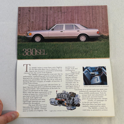 1981 Mercedes Benz Brochure Catalog 380 SLC 380SL 380 SL SEL 300SD 300TD 300D