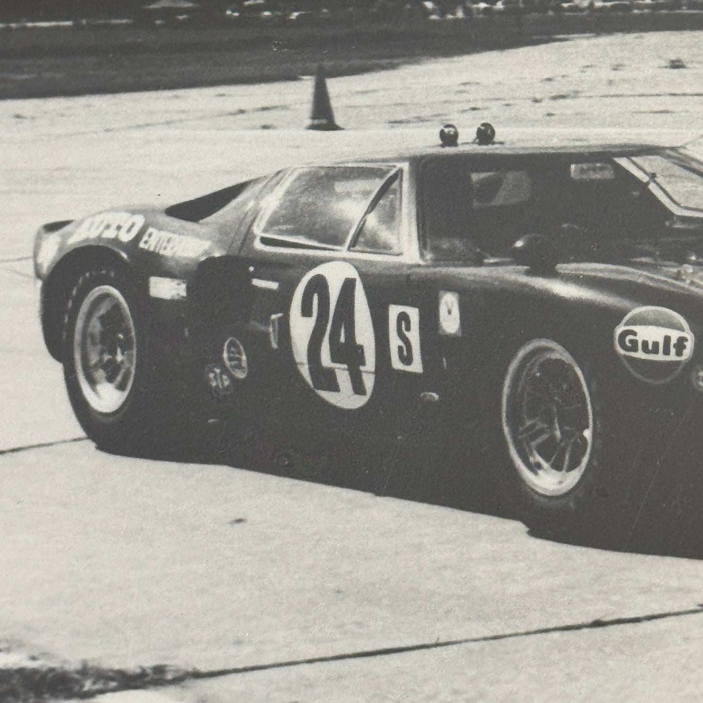 Vintage Racing Photo Photograph Ford GT40 Sebring 1969 Dieter Oest Francis Grant
