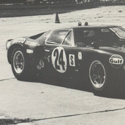Vintage Racing Photo Photograph Ford GT40 Sebring 1969 Dieter Oest Francis Grant
