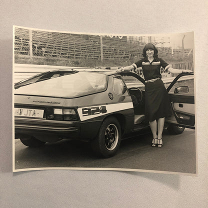 Vintage Porsche 924 Snetterton Racing Photo Photograph Desiree Wilson AFN Ltd